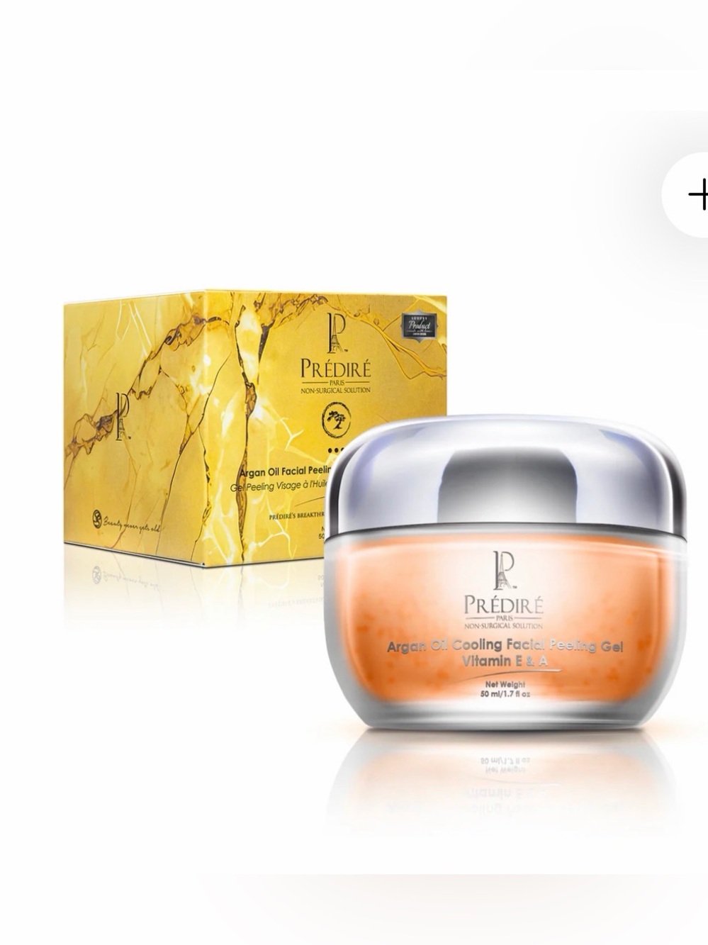 Prédiré Paris Argan Oil Facial Peeling Gel with Vitamins A & E NIB!